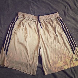Grey athletic shorts